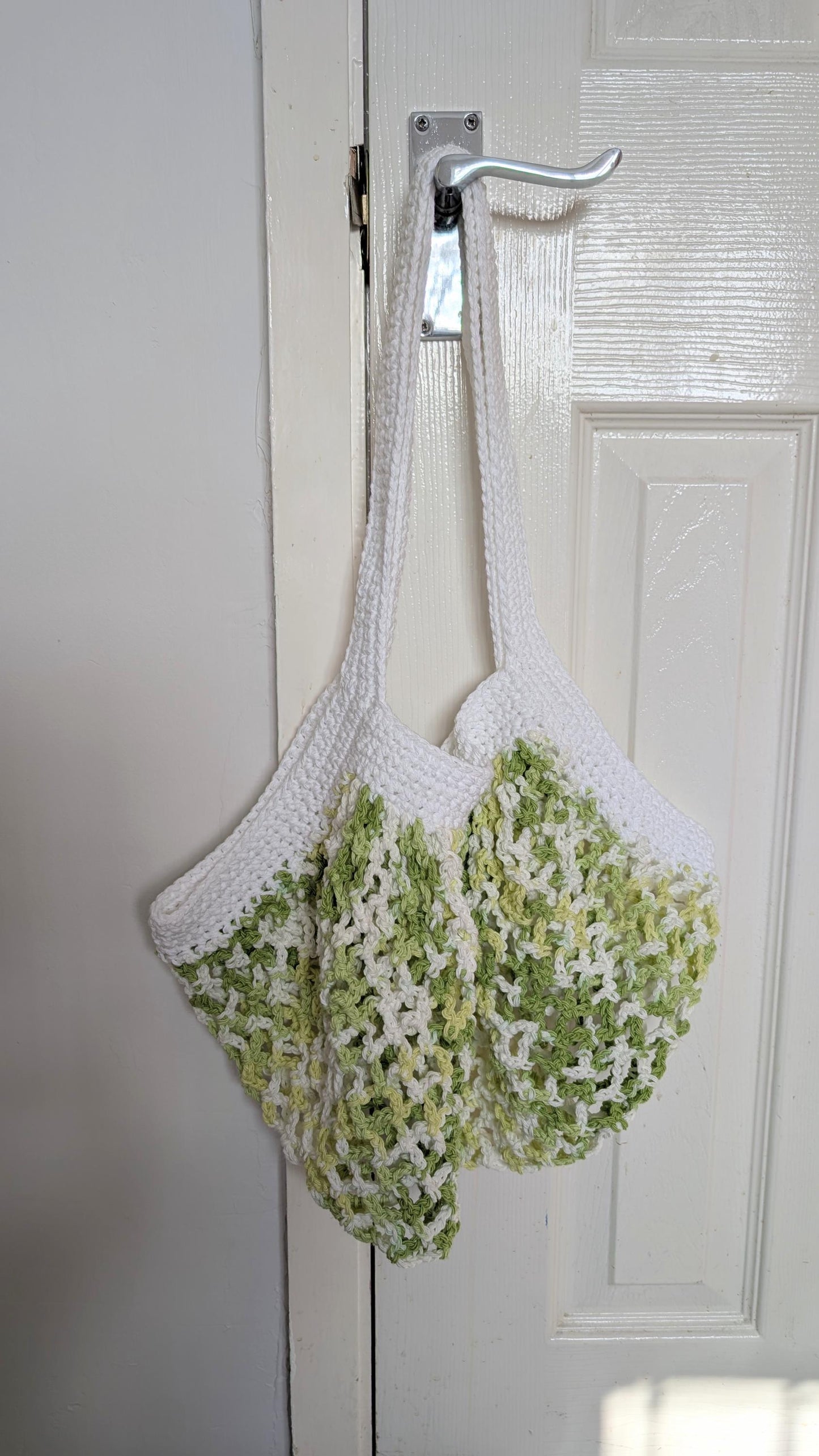 Crochet mesh market bag, 100% cotton