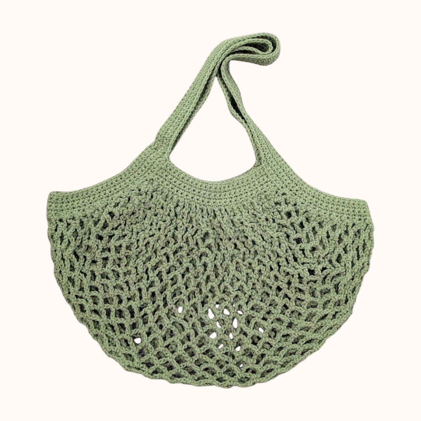 Crochet mesh market bag, 100% cotton