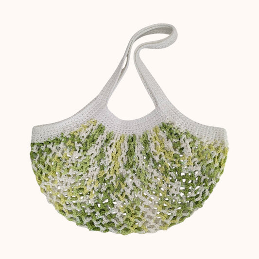 Crochet mesh market bag, 100% cotton