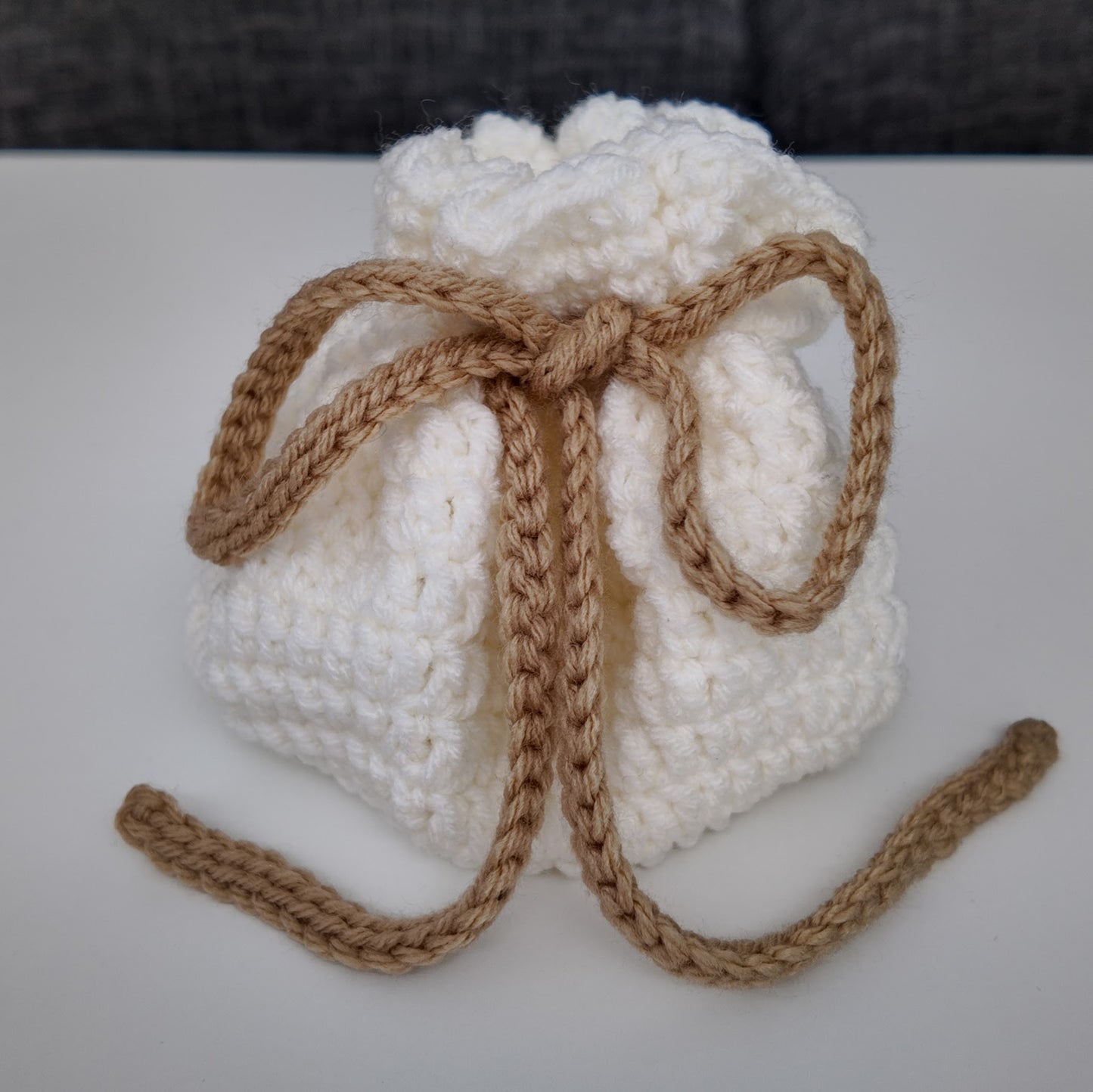 Crochet Dice Rolling Tray and Storage Bag: Drawstring D&D Pouch